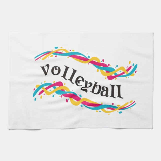 Volleyball-Drehungen Handtuch (Horizontal)