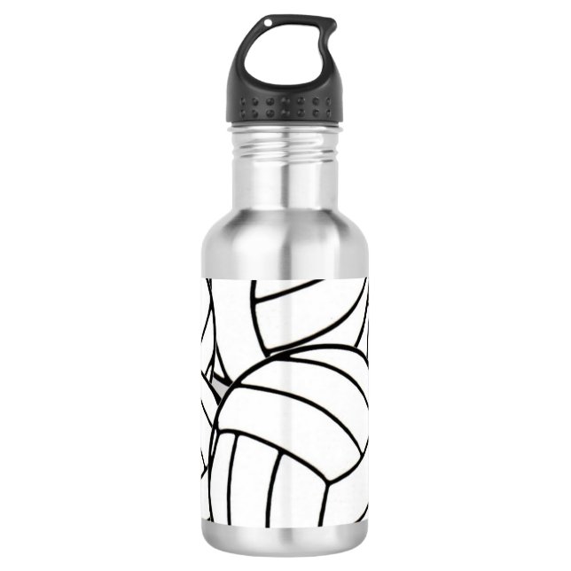 Volleyball Edelstahlflasche (Vorderseite)