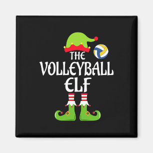 Volleyball Elf Matching Familie Gruppe Weihnachtsf Magnet