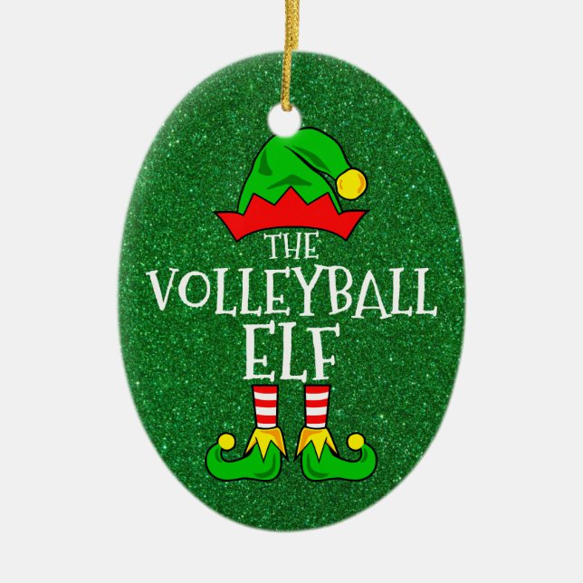 Volleyball Elf Ornament (Vorne)