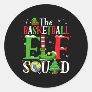 Volleyball Elf Squad Matching Volleyball Playa Runder Aufkleber