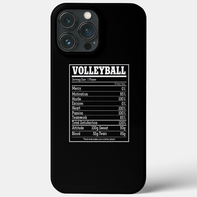 Volleyball Ernährung Fakten Frauen Männer Spieler  Case-Mate iPhone Hülle (Rückseite)
