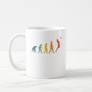 Volleyball Evolution Retro Player Kaffeetasse