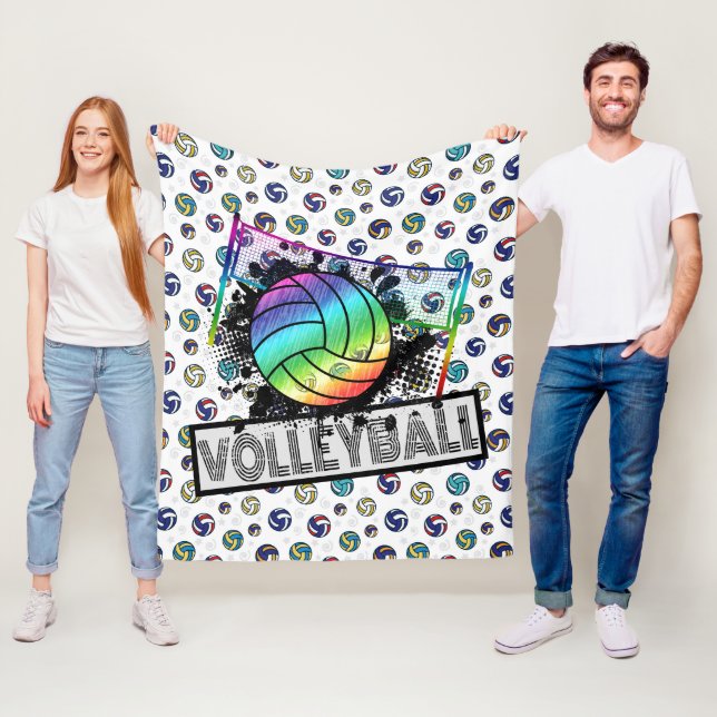 Volleyball-Flanelldecke Fleecedecke (Beispiel)