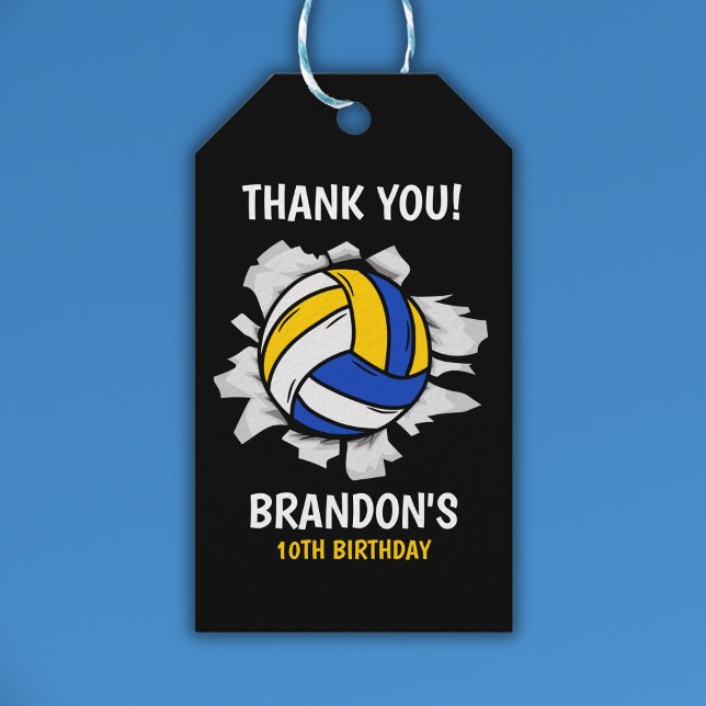 Volleyball Funny Birthday Kids Geschenkanhänger (Von Creator hochgeladen)