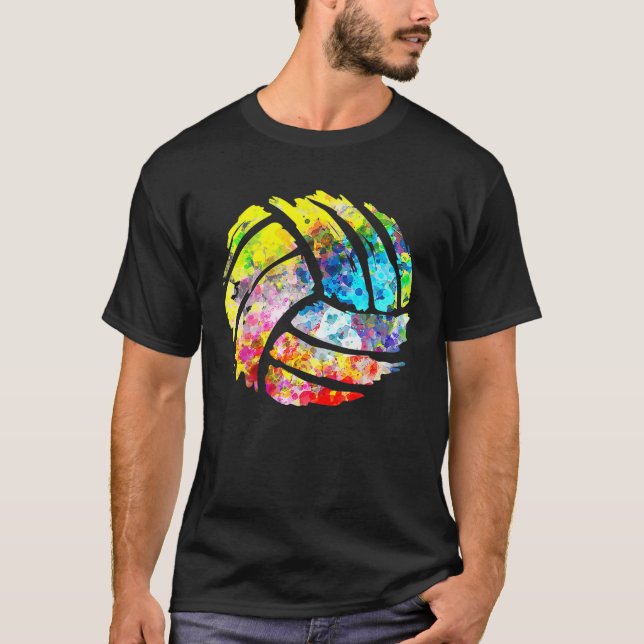 Volleyball Funny Gift für Vater Mama Spielertraine T-Shirt (Vorderseite)