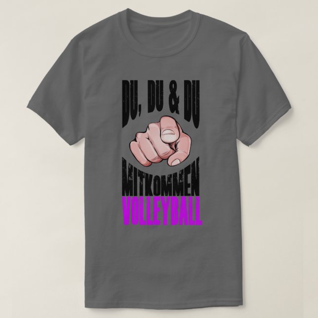 Volleyball für Fans Trainer Spielgeschenk T-Shirt (Design vorne)