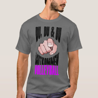 Volleyball für Fans Trainer Spielgeschenk T-Shirt