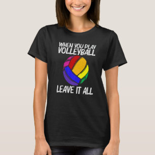 Volleyball Für Männer Frauen Volleyball Sport Spie T-Shirt