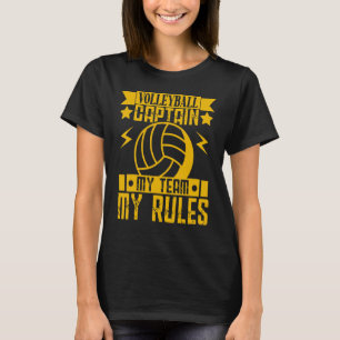 Volleyball für Männer und Frauen Mein Team meine R T-Shirt