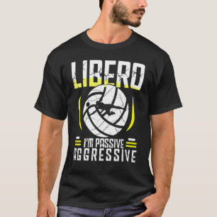 Volleyball für Männer und Frauen Volleyball Libero T-Shirt