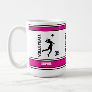 Volleyball Geburtstagsgeschenk, Volleyball Girl Pl Kaffeetasse