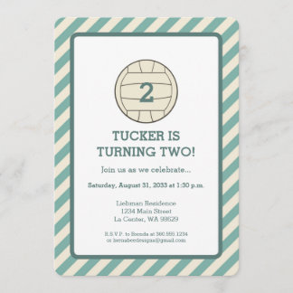 Volleyball Geburtstagsparty Einladung