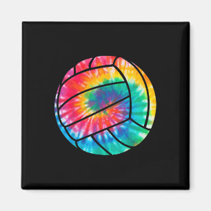 Volleyball Gefärbte Krawatte Hippie Beach Volleyba Magnet