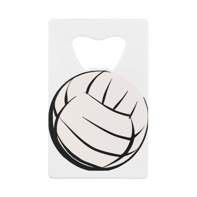 Volleyball Geldbeutel Flaschenöffner (Vorderseite)