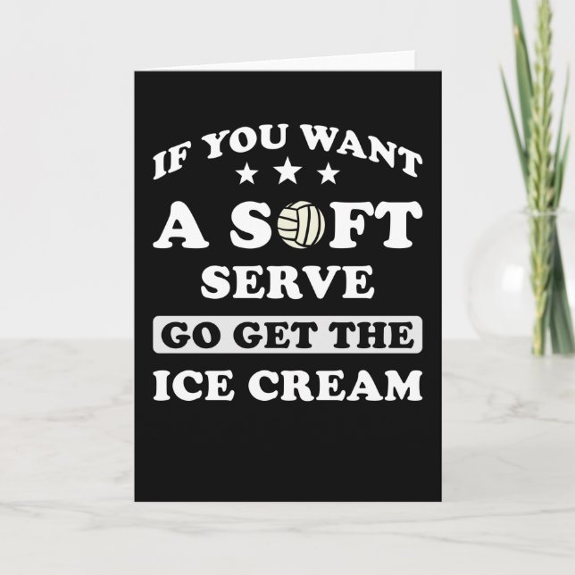 Volleyball-Geschenk lustig Karte (Vorderseite)