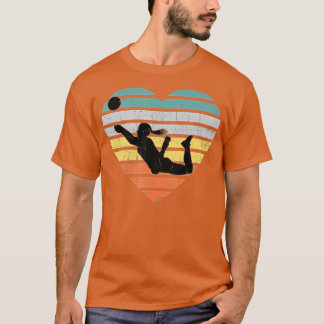 Volleyball Geschenke für Mädchen Retro Vintages He T-Shirt