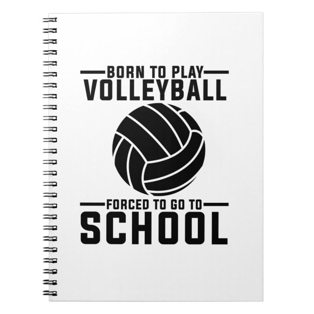 Volleyball-Geschenkideen | Volleyball-Team Notizblock (Vorderseite)