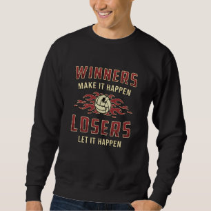 Volleyball-Gewinner machen es zum passiven Volleyb Sweatshirt