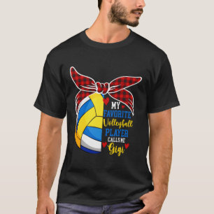 Volleyball Gigi Grandma Gigi eines Volleyballspiel T-Shirt