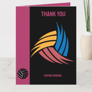Volleyball Girl, Volleyball-Spielgeschenk, Geburts Dankeskarte