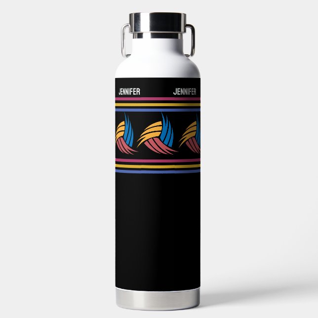 Volleyball Girl, Volleyball-Spielgeschenk, Geburts Trinkflasche (Vorderseite)