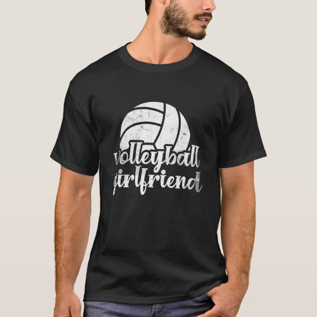 Volleyball Girlfriend Coach Fan Player  2 T-Shirt (Vorderseite)