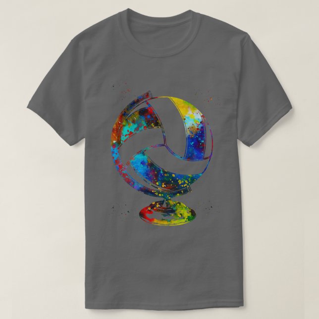 Volleyball Globe 1 T-Shirt (Design vorne)