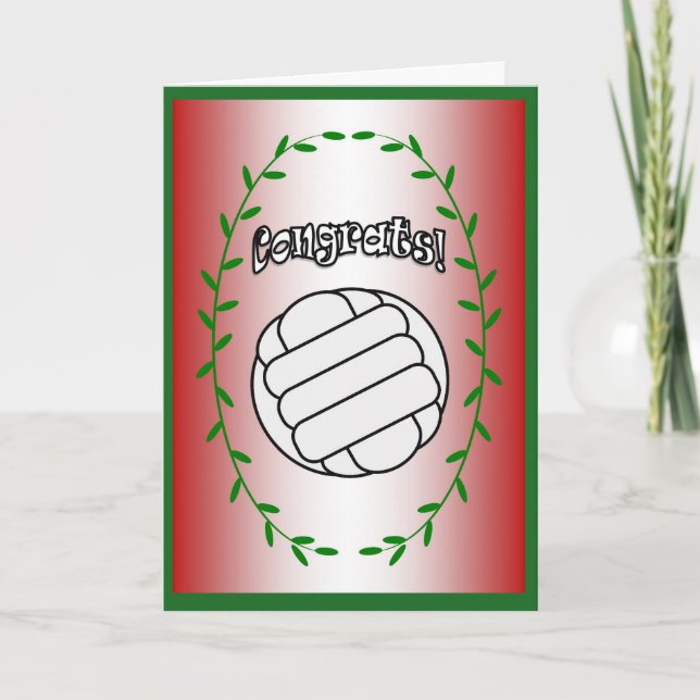 Volleyball - Glückwünsche! Karte (Vorderseite)