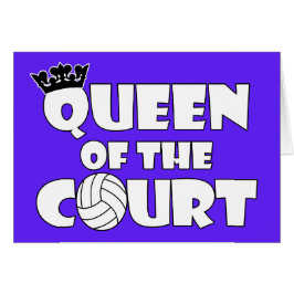 Volleyball-Grußkarte der Königin der Hofmädchen