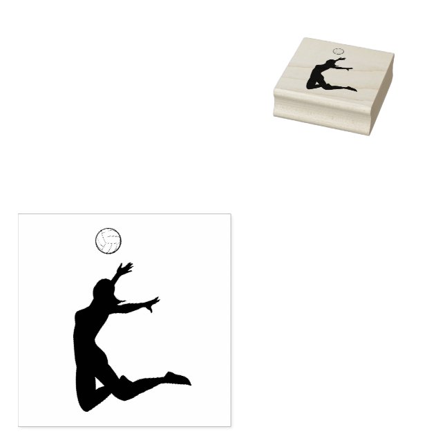 Volleyball Gummistempel (Stempel)