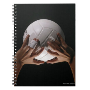 Volleyball-Hände Notizblock