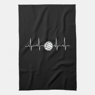 Volleyball Herzschlag Geschirrtuch