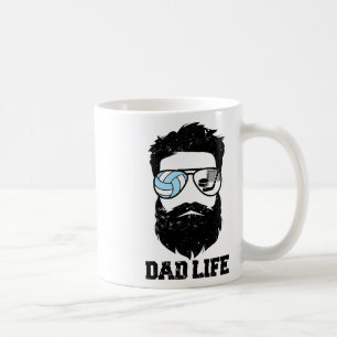Volleyball Hockey Papa Unordentliche Haare Bart Vo Kaffeetasse