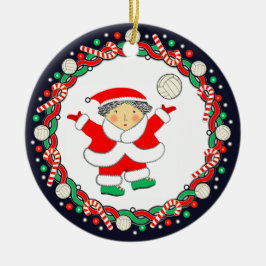 Volleyball Holiday Geschenk Keramik Ornament