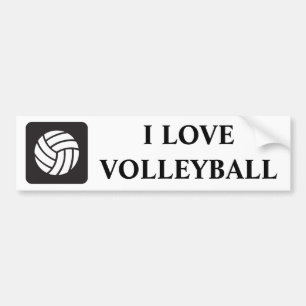 Volleyball-Ikone Autoaufkleber