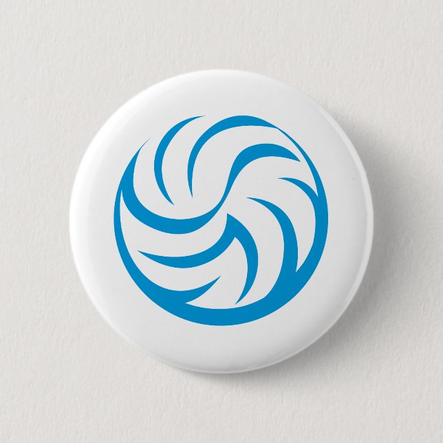 Volleyball-Ikone Button (Vorderseite)