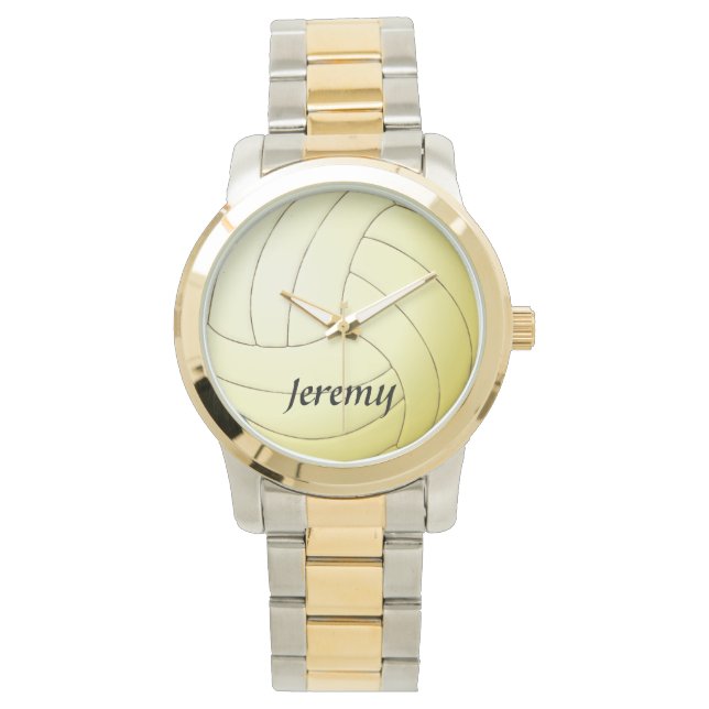 Volleyball - individuelle Namensüberwachung Armbanduhr (Vorderseite)