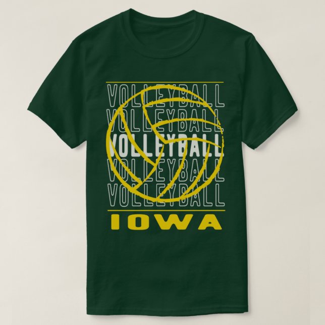 Volleyball Iowa T-Shirt (Design vorne)