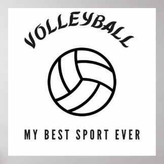 Volleyball ist der beste Sport aller Zeiten Poster
