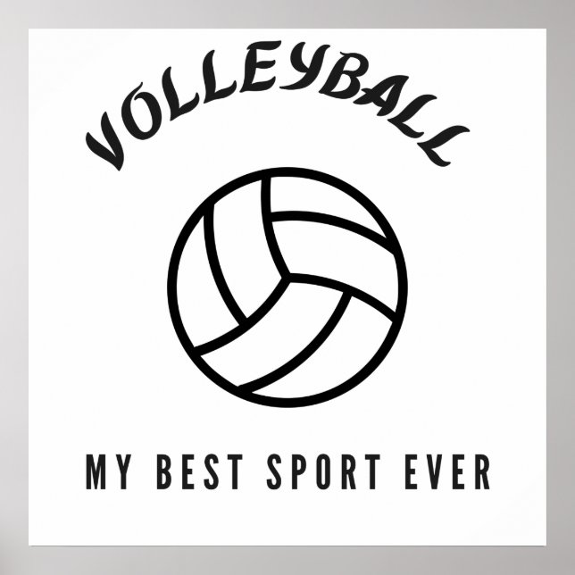 Volleyball ist der beste Sport aller Zeiten Poster (Vorne)