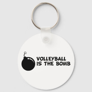 Volleyball ist die Bombe Schlüsselanhänger