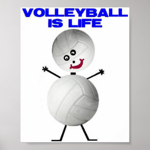 Volleyball ist Leben Poster