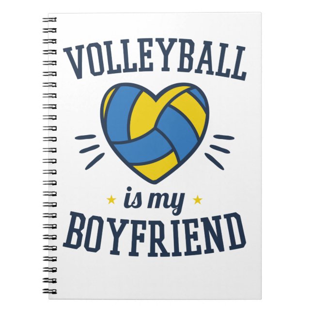 Volleyball ist mein Freund Notizblock (Vorderseite)