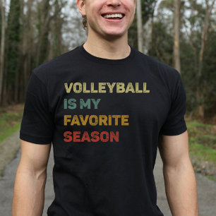 Volleyball ist meine Lieblingsjahreszeit Retro T-Shirt
