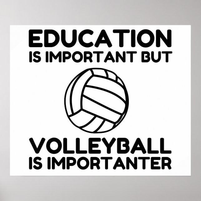 VOLLEYBALL IST WICHTIG POSTER (Vorne)