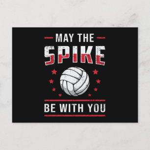 Volleyball kann der Spike mit dir sein Retro-Spiel Postkarte