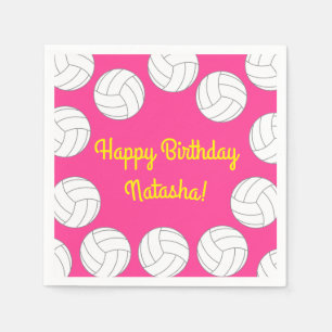 Volleyball Kindergeburtstag Partys Sports Serviette