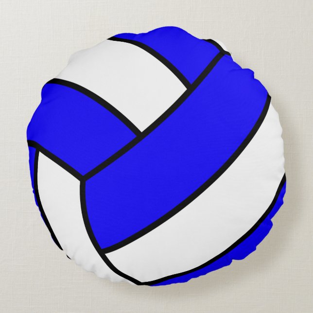 Volleyball-Kissen Rundes Kissen (Rückseite)