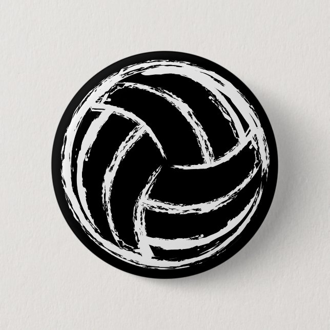 Volleyball-Knopf Button (Vorderseite)